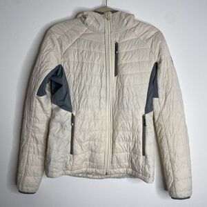 Smartwool‎ PhD SmartLoft Hooded Jacket Puffer Off-White Ivory Puffer M